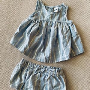 OLD NAVY White Floral Print Matching Set